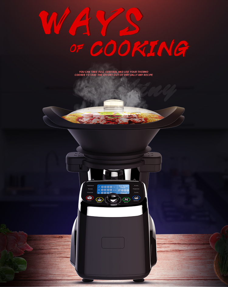 A housewife's 1500W kitchen helper Heating mixer,cooking blending grating special for family